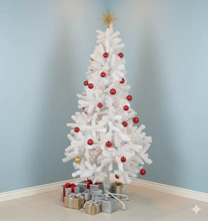 Árbol de Navidad Blanco Nieve 1.80m - 940 Ramas - Imagen 3