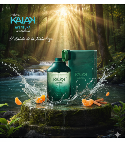 Perfume Natura Kaiak Aventura Masculino - Frescura Intrépida