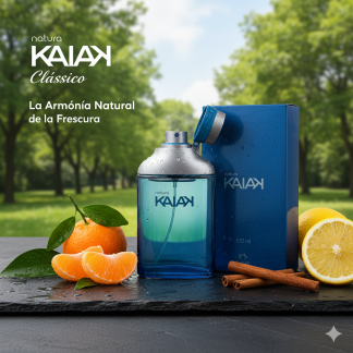 Perfume Natura Kaiak Clásica Masculina - Aroma Herbal Vibrante